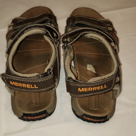 Merrell Sandals Water Leather Upper Hiking Active Sporty Kids 11 EUC - Picture 4 of 12